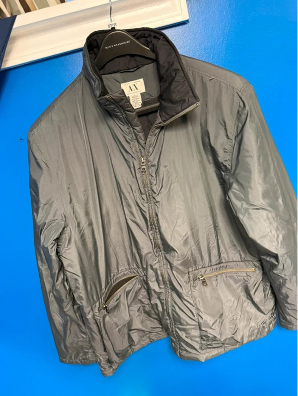 Armani Exchange A|X Slate Grey Full Zip Jacket - Size L